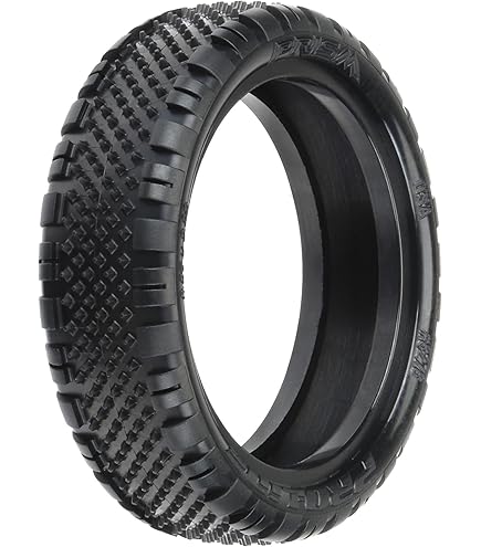 J Concepts Fuzz Bite LP Front RC Tire - Pink Compound For 2WD Buggy