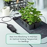 LUXBIRD 2 Pack Seedling Heat Mats with Digital Thermostat, 10" x 20.75" view 3