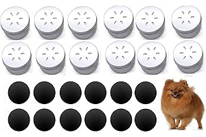 CHENGXINWENHUA 12 Pack Dog Nose Metal Container with 12 Magnetic Dogs Scent Work Tins Scent Training Box Dog Scent Training Kit Smell Training Canisters Aluminum Cans for Dogs Training