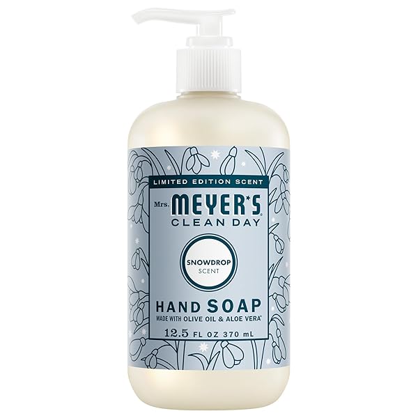 MRS. MEYER’S CLEAN DAY HAND SOAP, SNOWDROP SCENT,...