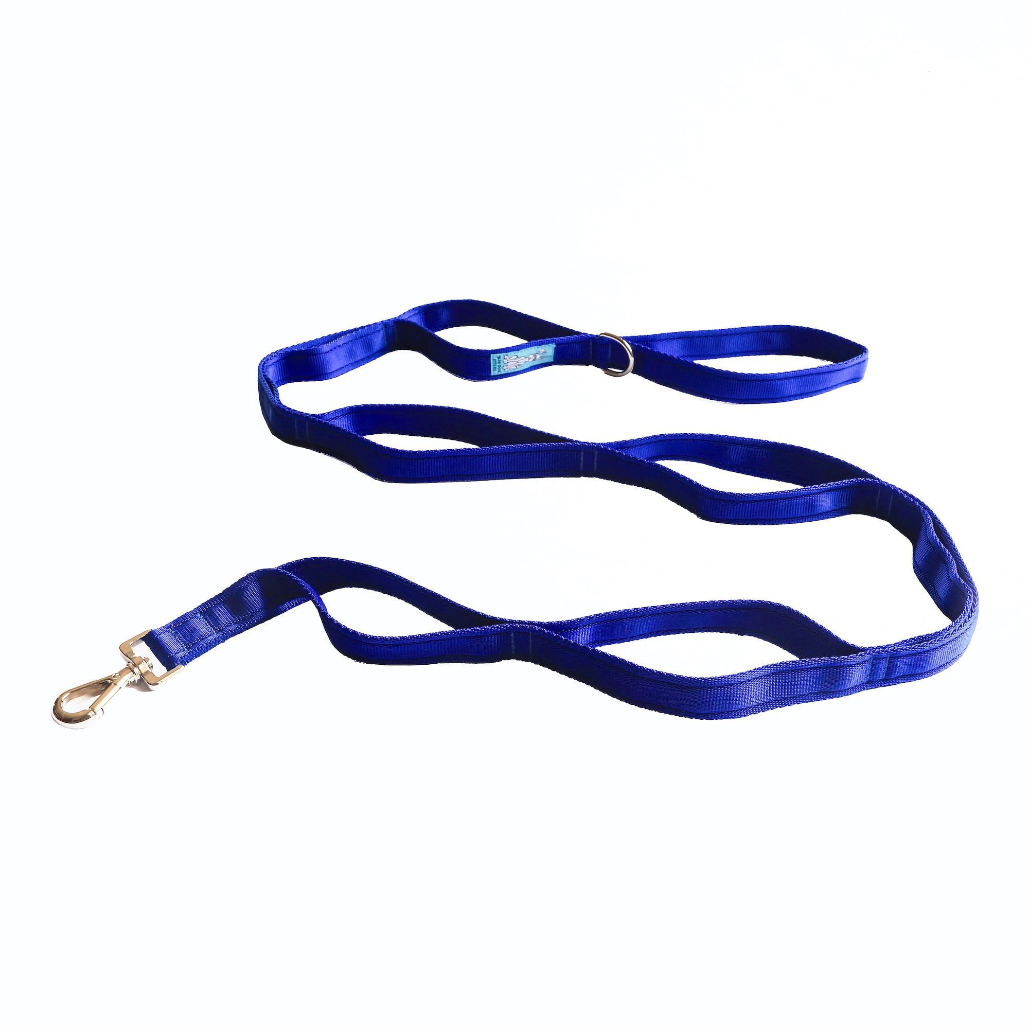 Big Dog Styles Multi-Handle Lead/Leash. Made in the UK. Heavy Duty, 1.8 Meters, 8 Handle Positions. (Royal Blue)