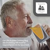 JFA Supplies 165ml Grey Adult Drinking Mug with Two Lids Non Spill view 7