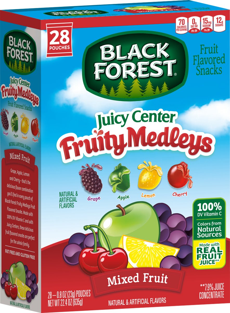Black Forest Black Forest Juicy Center Fruit Medley Fruit Snacks, 0.8