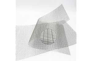 Upgraded 304 Weld Wire Mesh Completely Welded 4 Mesh, 11.8 X 23.6 in(300mm X 600mm), Stainless Mesh Screen 304, Easy to Cut a