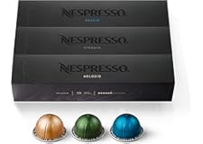 Nespresso Capsules VertuoLine, Medium and Dark Roast Coffee, Variety Pack, Stormio, Odacio, Melozio, 30 Count, Brews 7.77 Oun