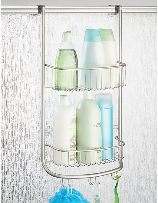 Cesta de Ducha sin Taladro para Tus Productos de higiene Personal Práctico Estante para Ducha de