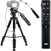 JJC 60" Camera Tripod with Remote for Sony A7R V A7 IV III A6400 RX100 VII | Replaces Sony VCT-VPR1,Tripod for Sony A7R V A7 IV A7S III II ZV1 A6600 A6400 A9 II RX10 V IV III RX100 VII VI FX30 &amp; More