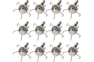 LeeMui Archery Broadheads 12PK Small Game Judo and Hammer Mixed Set 100 or 125 Grain Field Arrow Practice Spiral Tip for Small Game Hunting