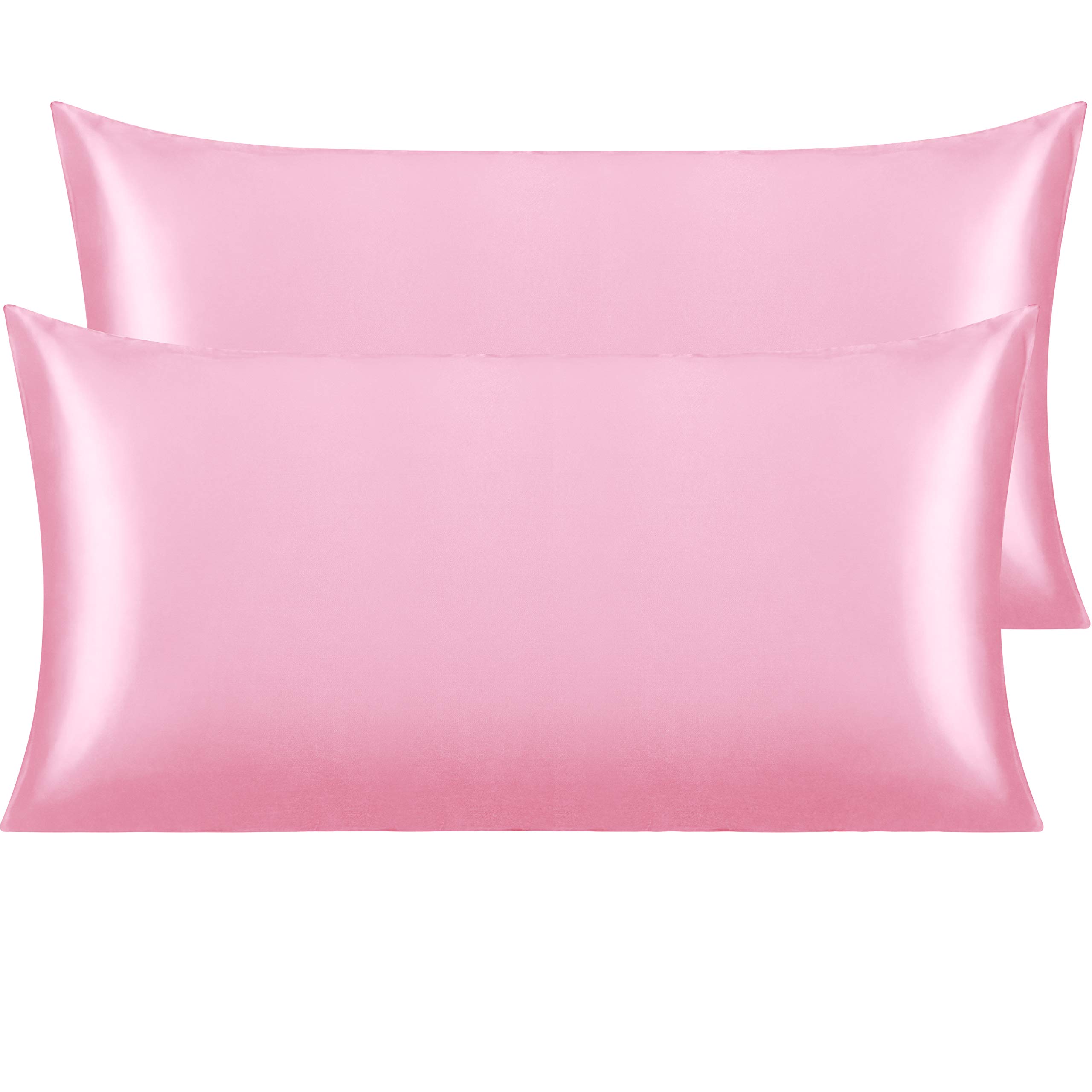 NTBAY 2 Pack Satin King Pillowcases for Hair and