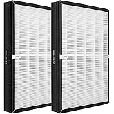 2 Pack TT-AP003 Replacement Filter for TaoTronics TT-AP003 Air Purifier and VIVOSUN 5-in-1 Air Purifier, 3-in-1, H13 True HEPA with High-efficiency Activated carbon and Pre-Filter