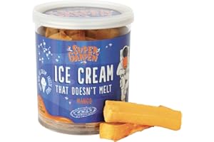 SUPERGARDEN Super Garden Freeze Dried Ice Cream Mango Flavor | No Melting Freeze Dried Candy Loved by All Ages | Mango Ice Cream Perfect as Freeze Dried Space and Astronaut Snack | Delicious and Creamy Freeze Dried Dessert | 1.59oz