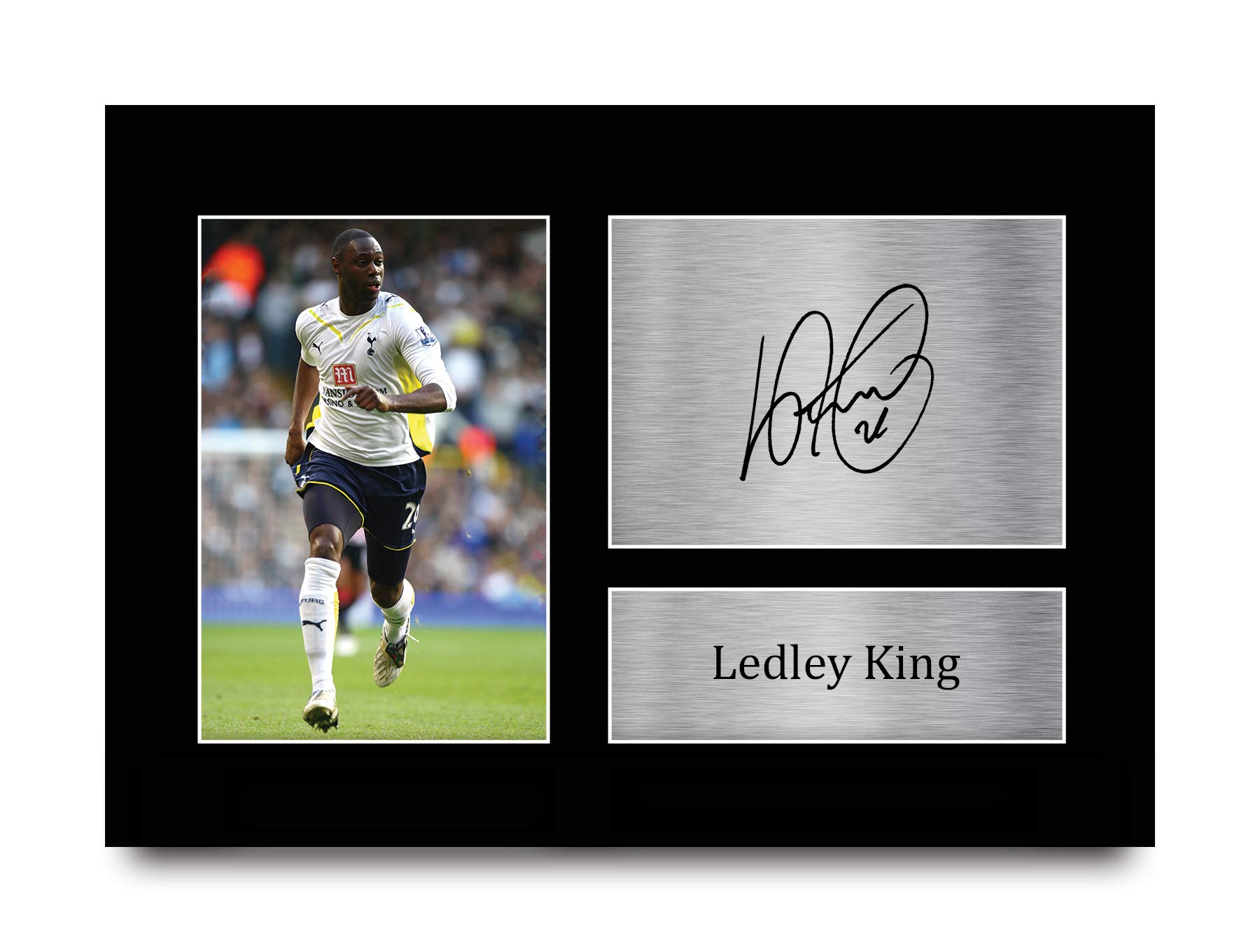 HWC Trading A4 Ledley King Tottenham Hotspurs Spurs Gifts Printed Signed Autograph Picture for Fans and Supporters - A4