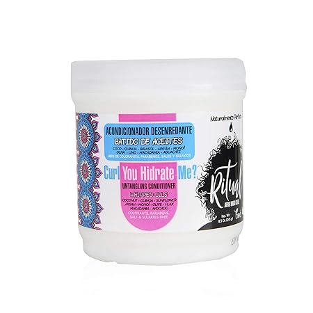Entwirrende Haarmaske für Krauses Haar von Ritual Afro - Feuchtigkeitsmaske für die Haare mit aufgetragenem Öl für die Haare 