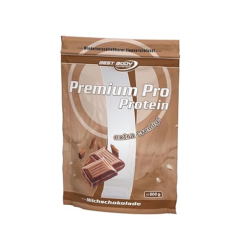Best Body Nutrition Premium Pro Protein, Milchschokolade, 500 g Beutel