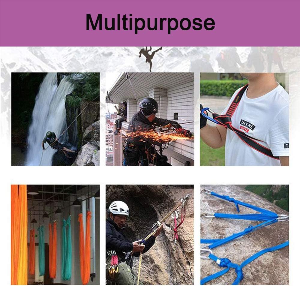 FOSER 18mm Nylon Climbing Sling Runner, 23KN Nylon Rope, Apply to Rock Climbing, Mountaineering, Hiking, Downhill, Emergency Equipment, etc : Sports & Outdoors