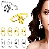 Earring Lifters Backs for Droopy Ears - 4Pcs Adjustable Locking Earring Backs Replacements, Secure Ears Backing Lifter & Support for Studs, Heavy-Earring, Large Earring-Backing,2 Gold & 2 Silver
