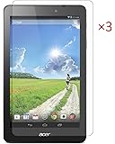 FanTEK Acer Iconia One 8 B1-810 8-Inch Tablet Screen Protector - 3 Pack Ultra Thin Crystal Clear High Definition Anti-Bubble Cover Guard