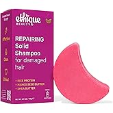 Ethique Repairing Shampoo Bar for dry, damaged hair with Rice Protein - Plastic-Free, Vegan, Cruelty-Free, 3.88 oz - Formerly Sorbet