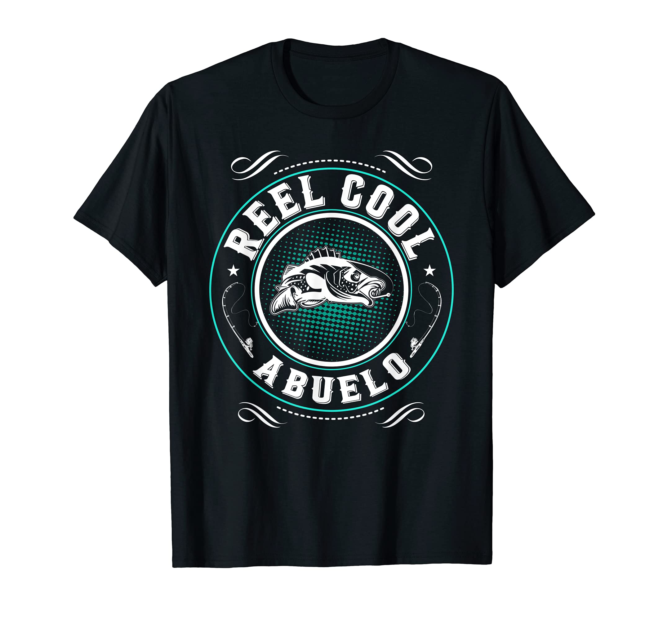Reel Cool Fishing Abuelo Grandpa Fishermnan Father's Day T-Shirt