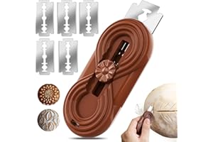 Bread Lame Upgraded Extractable Lame Bread Tool& Anti-Slip Handle with Long Retractable Razor Magnetic Reusable Dough Scoring