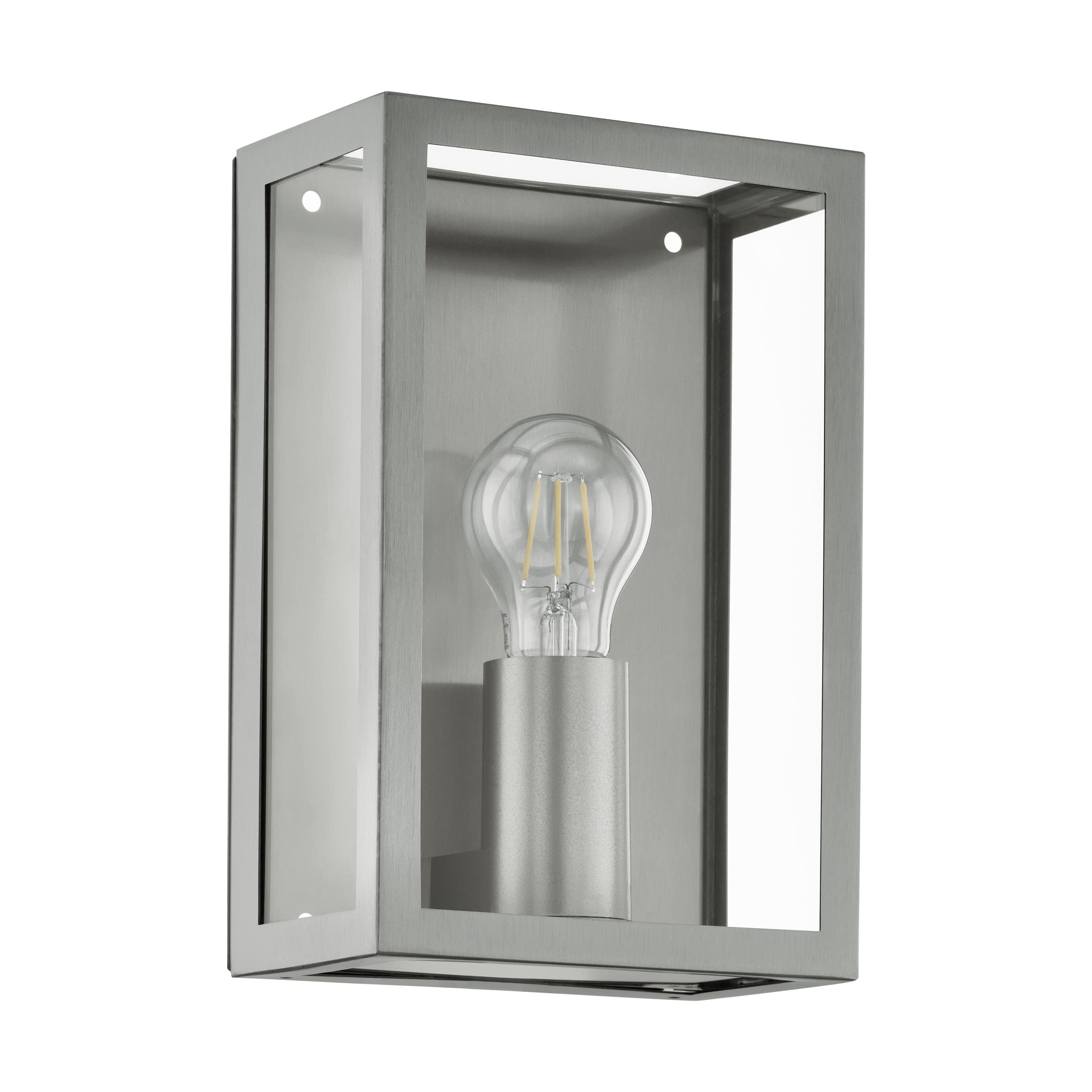 EGLO 94827 E27 Stainless Steel Outdoor Wall Light ALAMONTE
