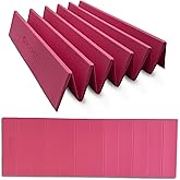Folding Yoga Mat, TPE Folding Yoga Mat, Foldable Exercise Mat for Yoga, Pilates, Floor Workouts, Compact Design, Travel Friendly, Ideal for Home & Gym, Knee pad, Kneeling pad, No Roll Mat