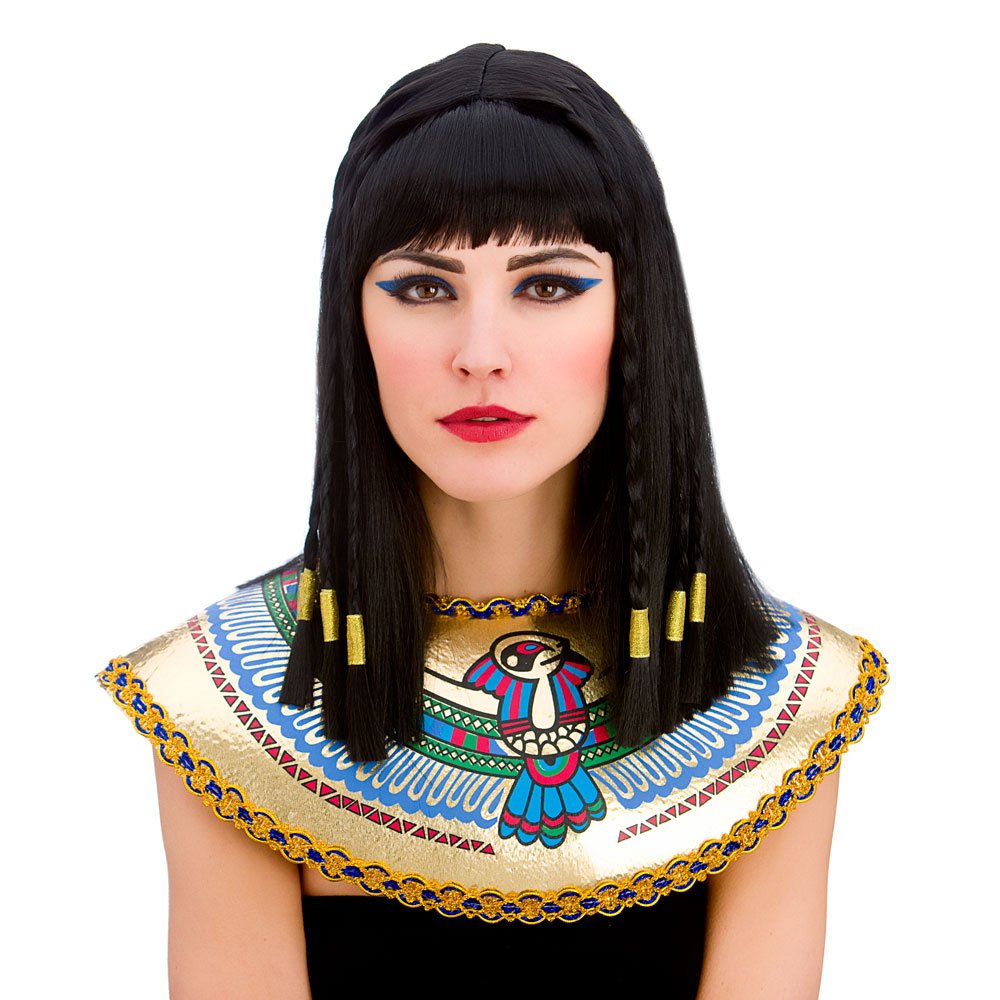Wicked Costumes Ladies Cleopatra Wig With Fringe And Gold Braiding