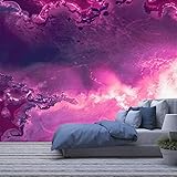 AFWADFWA Modern 3D Removable Wallpaper Self-Adhesive Water Glitter Ancient Texture Magenta 2019 Design Purple Marble Poster W