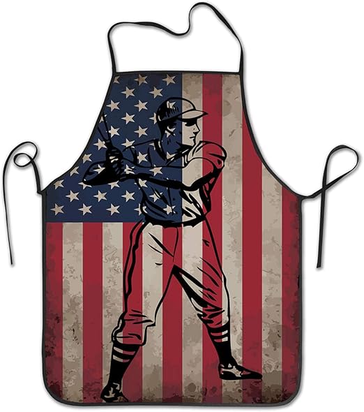 Baseball-Schürze mit amerikanischer Flagge, zum Grillen ...