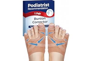 Habioer Bunion Corrector for Women & Men, Breathable Toe Straightener for the Thumb and Little Toe, Comfortable & Adjustable for Day/Night Use, Bunion Relief Splint(1 Pair)