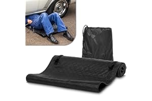 THE LITTLE GREEN CHANGE Portable Garage Creepers Automotive Carpet - 59x27 Black Mat for Car Creeper Folding Creeper Pad Automotive Car Repair Mat - Magic Creeper Mat Automotive Creeper Rolling Mat Foldable Car Garage Mat