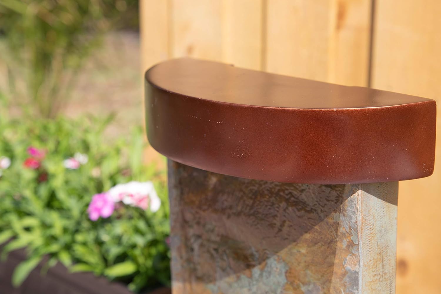 Kenroy Home 51027SLCOP Riverbed Fountains, 26" H, Slate and Copper Finish : Garden & Outdoor
