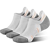 BRISIRA Bamboo Viscose Coolmax Mens No Show Socks Cushioned Moisture Wicking Anti Blister Athletic Low Cut Socks