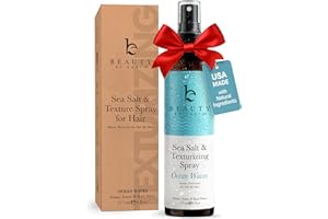 Beauty by Earth Sea Salt Spray for Textured Beach Waves & Volume - USA Made with Organic Ingredients, Texturing and Volumizing Spray for Fine Hair for Men & Women
