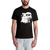 Karl Lagerfeld Mens Short Sleeve Karl Choupette Crewneck Graphic Design T-Shirt