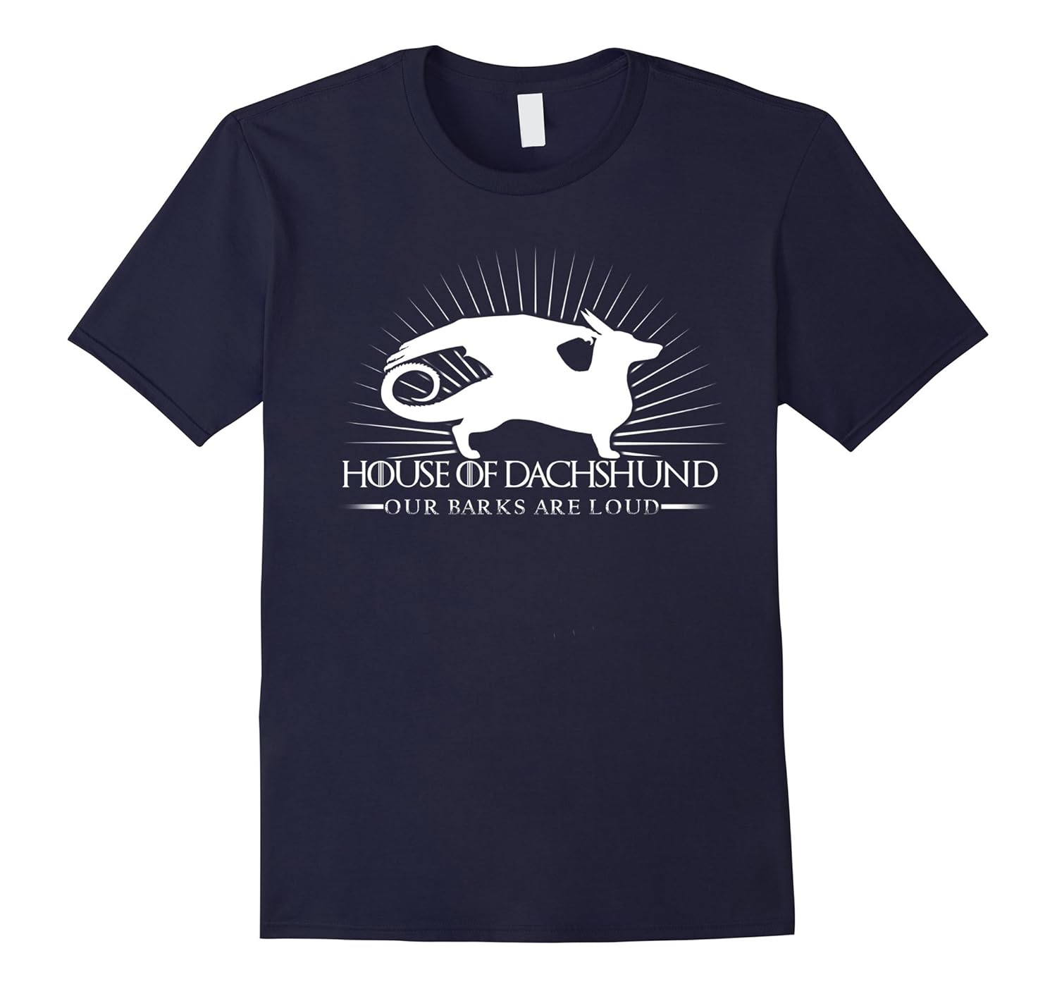 House Of Dachshund Our Barks Are Loud T-Shirt-Rose