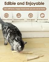 Nepfaivy Silvervine Cat Toys Sticks 6 Pack Natural Chew Interactive Dental view 4