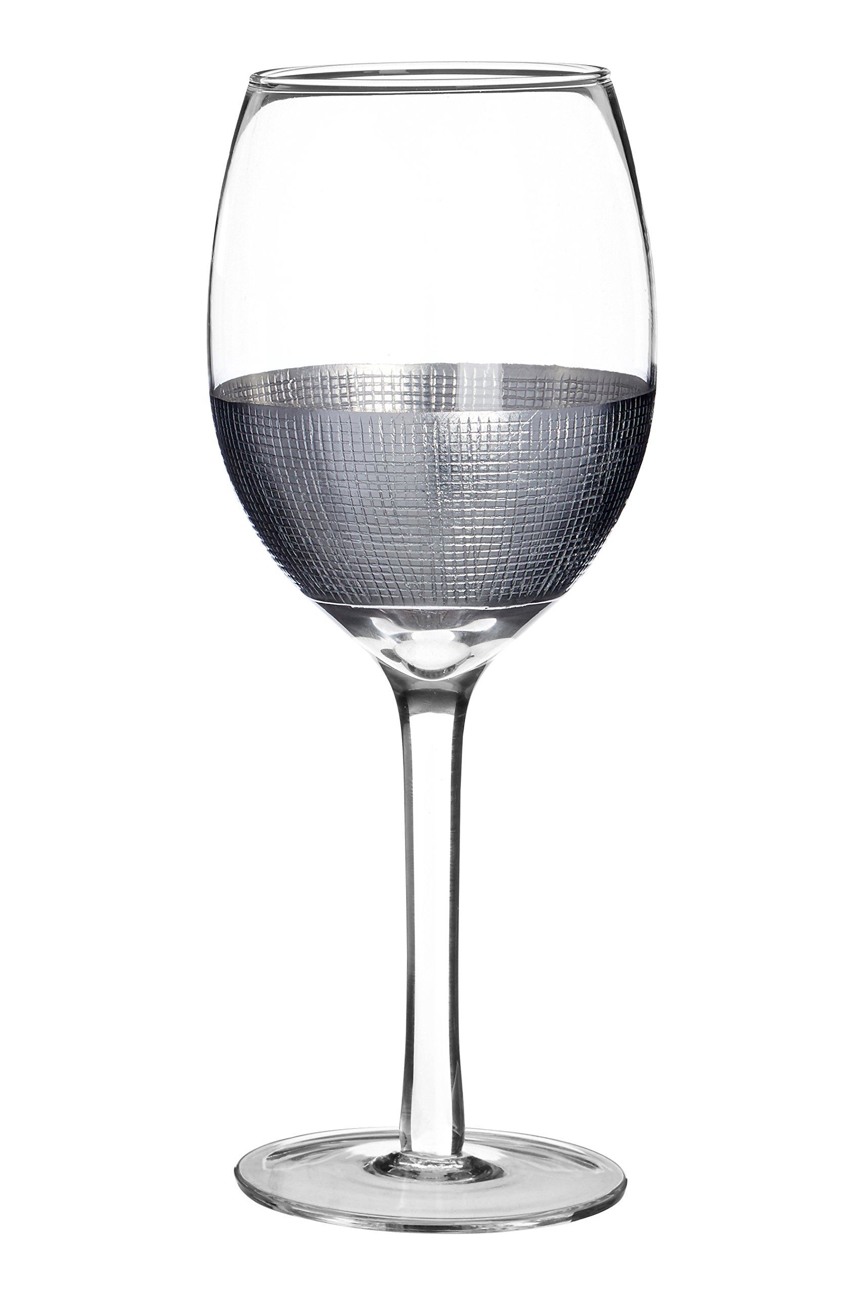 Premier Housewares Apollo Small Wine Glasses, Silver, 7 x 7 x 20 cm, Set of 4 โ image 1