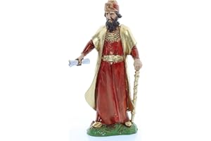 Moranduzzo King Herod for Nativity Scene of 5 Inch Scale 1:15 - Unbreakable Nativity Figures - 18th Century Style, Hand-Finished Painting, Official Product, Made in Italy, Sculptor M. Landi