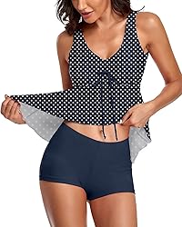 Omichic Modest Tankini Swimsuits for Women Two