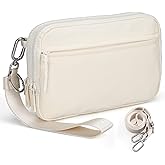 VONAL Wristlet Wallets for Women, RFID Wristlet Purse Built in Wallet, Small Nylon Crossbody Bags, Credit Card Holder