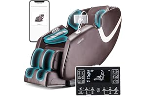 BOSSCARE Full Body Airbag Massage Chair: 2025 Shiatsu Zero Gravity Massager Chairs - AI APP Control Back Heating - Relaxing Massaging Recliner for Friend Family
