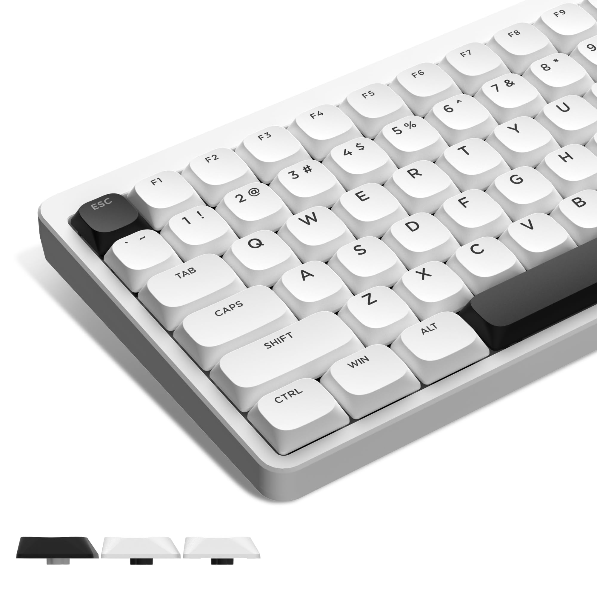 Mua Low Profile Keycaps White Keycaps, Custom Keyboard Keycaps, Bow