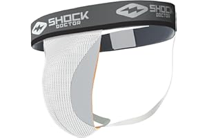 Shock Doctor Athletic Supporter with Cup Pocket, Jock Strap Protection, Youth Sizes (Cup Not Included)