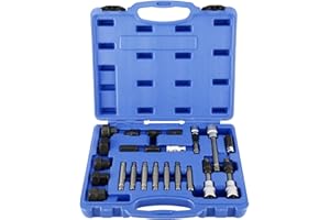 8milelake 24pcs Universal Alternator Freewheel Pulley Service Removal Repair Tool Set