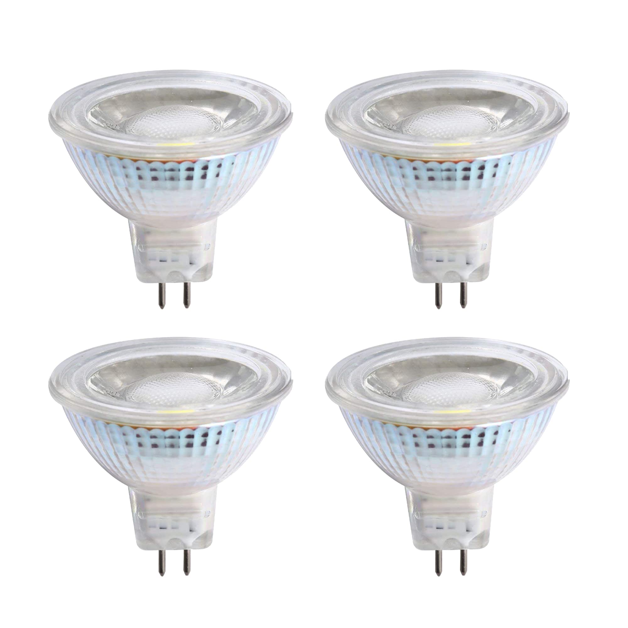 Photo 1 of CTKcom 5W MR16 COB LED Bulbs(4 Pack)- LED Bulb Spotlight Cob AC/DC 12V 50W Halogen Light Equivalent 6000K Daylight White Ultra Bright LED Spot Light 12V Recessed Lighting
