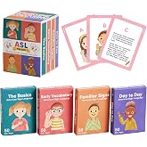 ASL Kids Flash Cards - 200 American Sign Language Cards for Children, Toddlers and Beginners