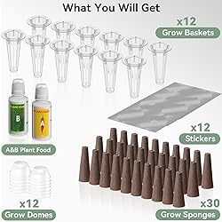 LYKOCLEAN 68pcs Hydroponic Pods Kit for Aerogarden