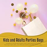 Thepaperbagstore 10 Cream Small Paper Party Bags With Handles 18x22x8cm view 9
