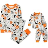 The Children's Place Baby and Kids' Sibling Matching Halloween and Holiday Pajama Sets, Cotton